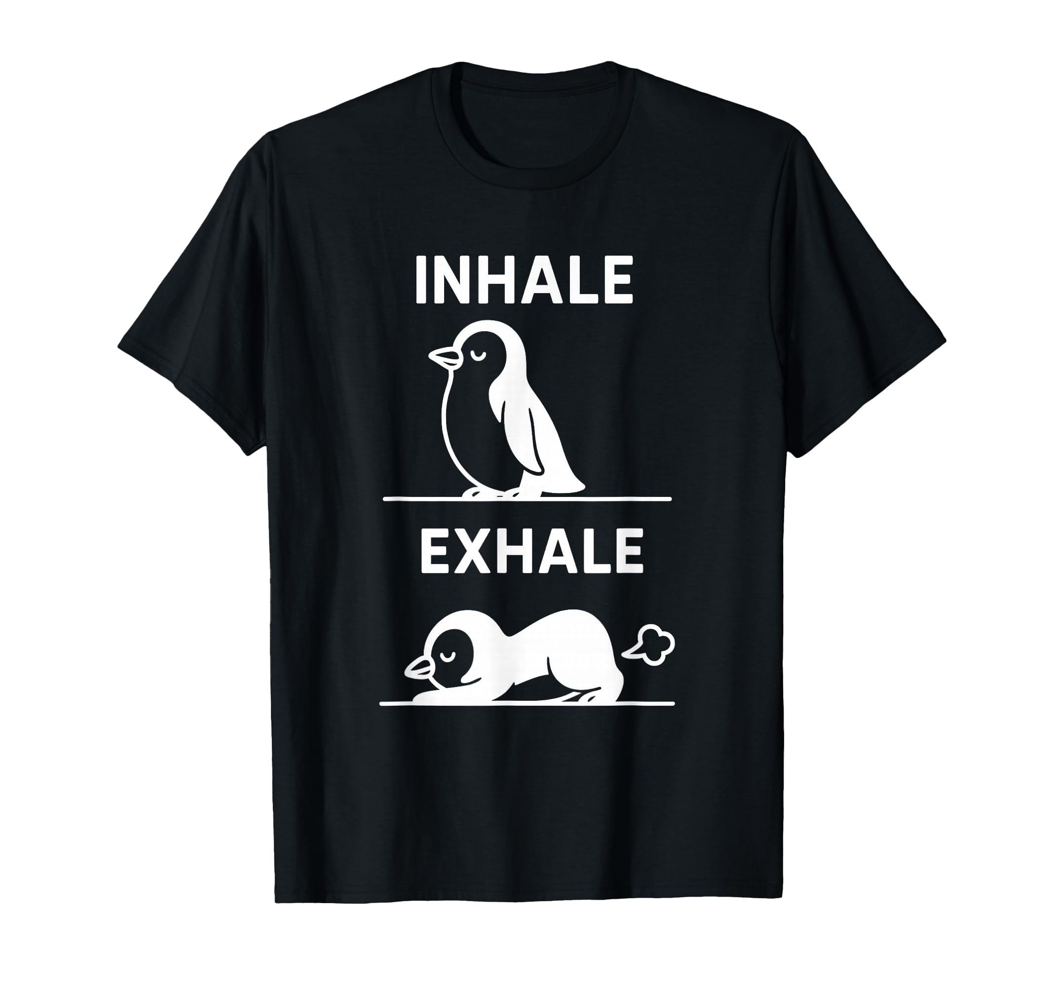 Funny Yoga Inhale Exhale Pooping T-Shirt - Novelty Apparel for Adults - T-Shirt, Sweatshirt, Hoodie