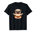 Funny Pug Monk Meditation Pet Dog Lover T-Shirt - Trendy Graphic for Adults - T-Shirt, Sweatshirt, Hoodie