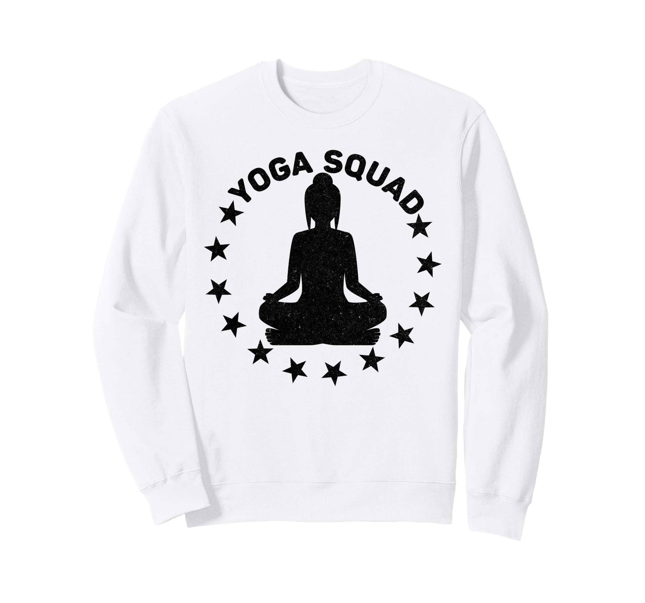 Yoga Squad Spiritual Meditation Pose Sweatshirt - Unique Graphic Men Women - T-Shirt, Sweatshirt, Hoodie