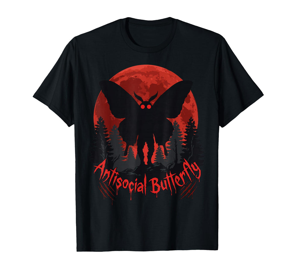 Cryptid Cryptozoology Mothman Sweatshirt - Unique Graphic Men Women - T-Shirt, Sweatshirt, Hoodie