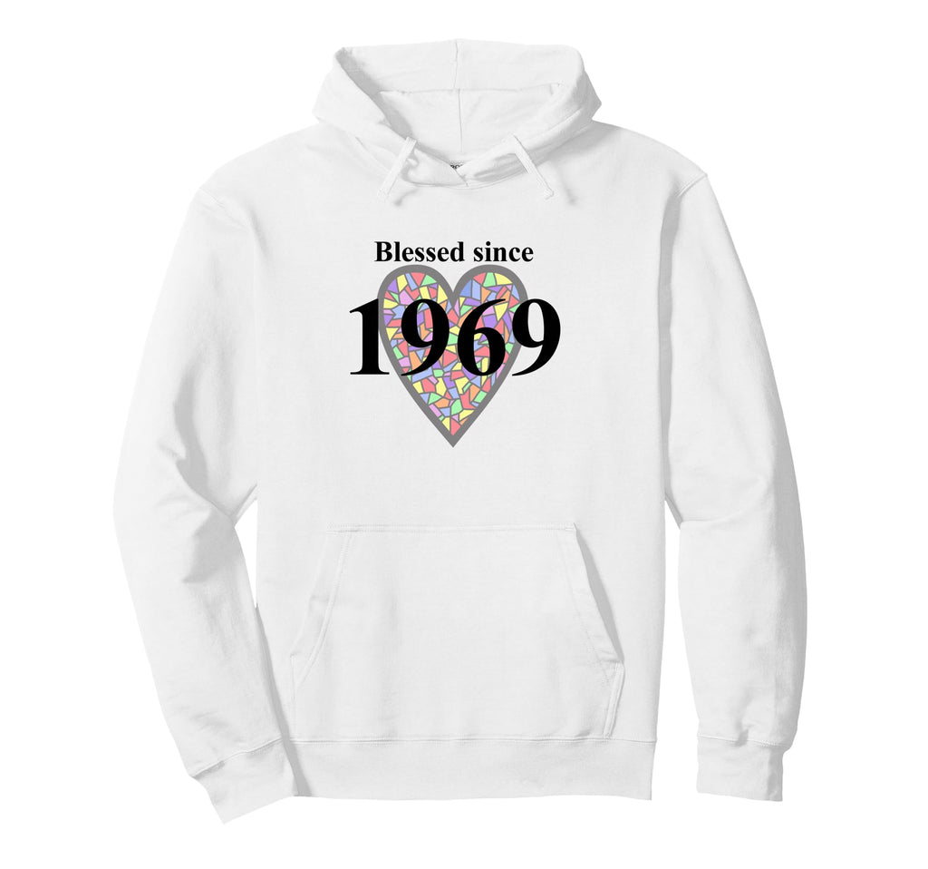 Blessed Since 1969 Positivity Thankful Hoodie - Minimalist Print Unisex - T-Shirt, Sweatshirt, Hoodie
