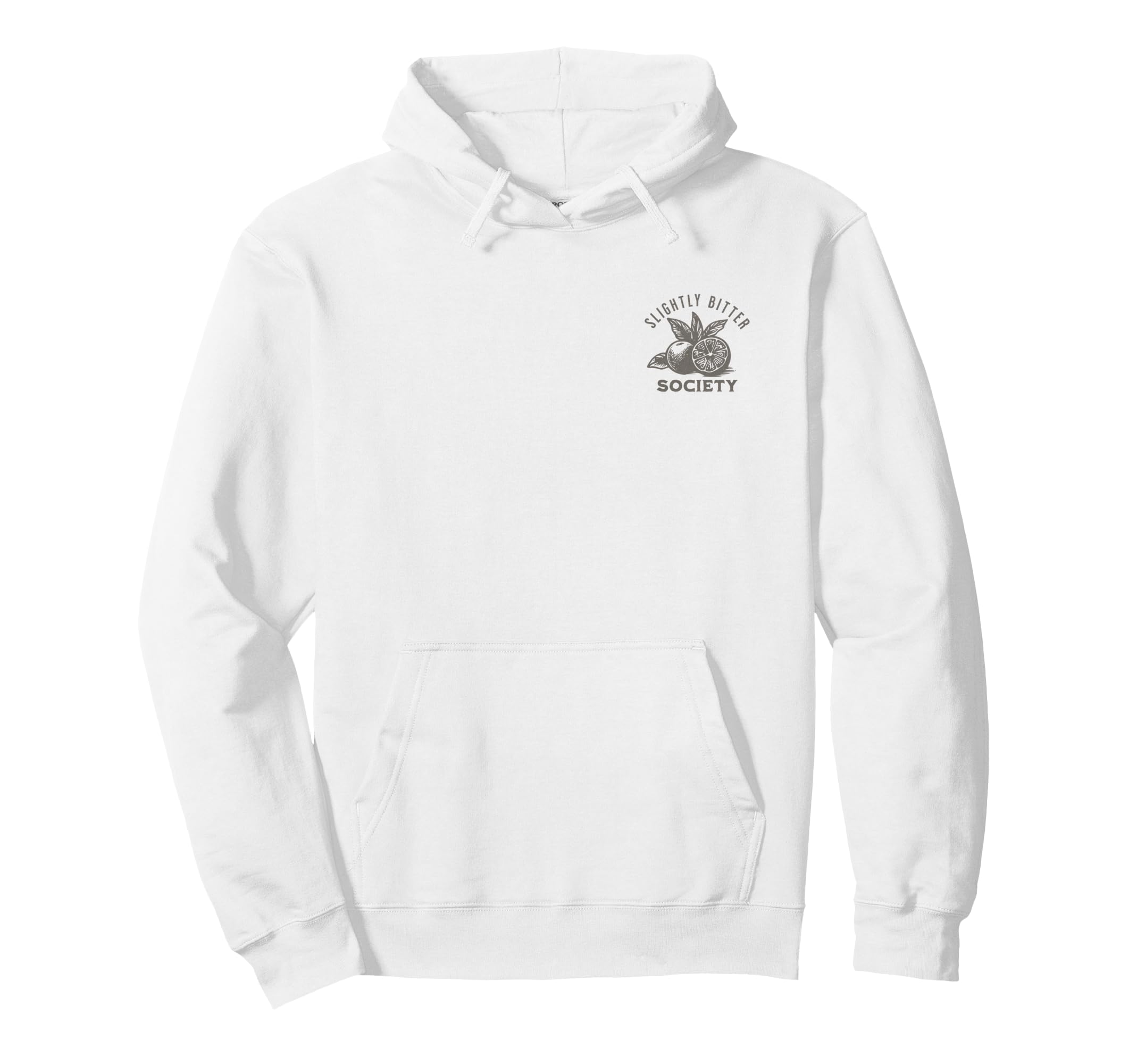 Slightly Bitter Society Funny Lemon Hoodie - Fun Novelty Design for Adults - T-Shirt, Sweatshirt, Hoodie