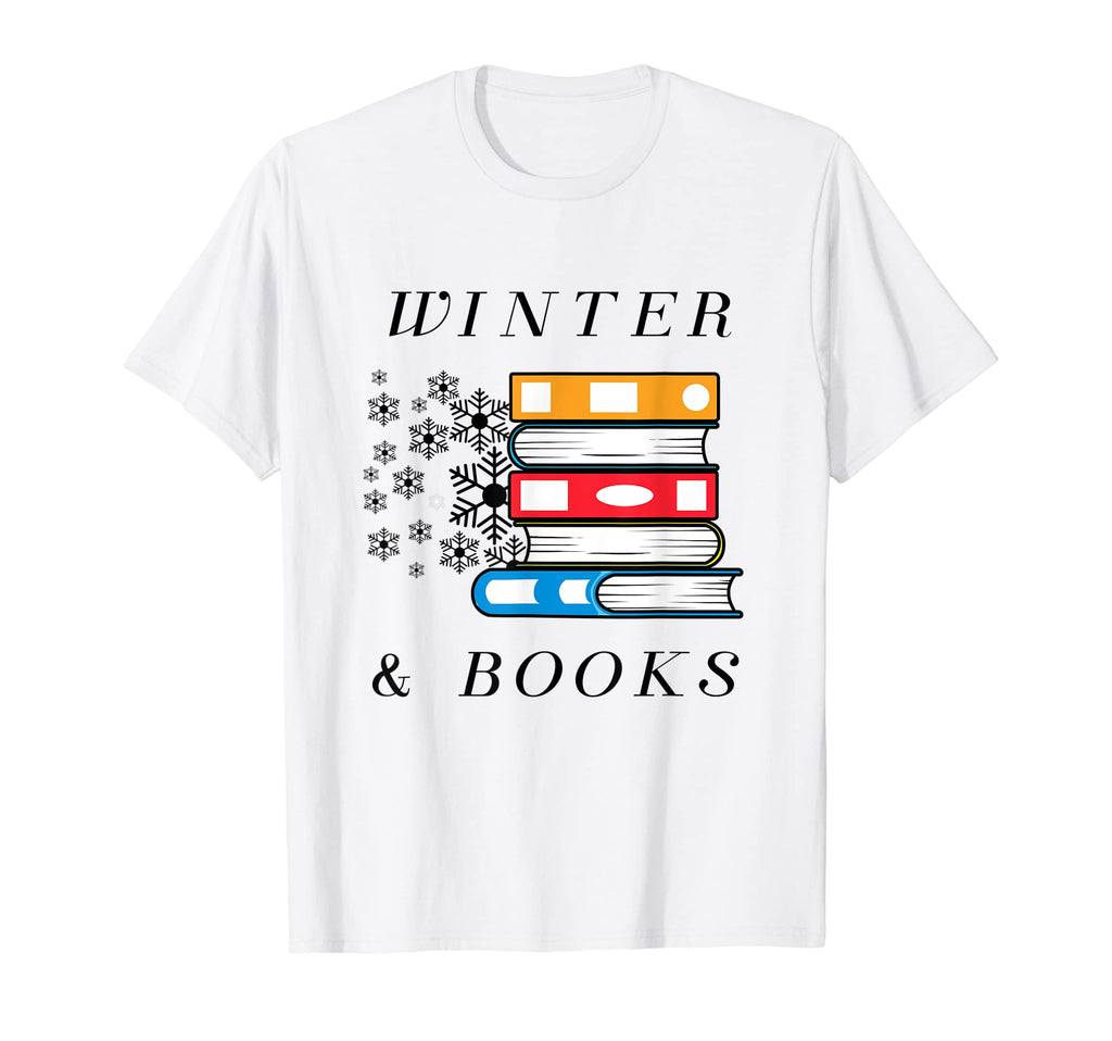 Winter Days Book Reading Literature T-Shirt - Graphic Print for Adults - T-Shirt, Sweatshirt, Hoodie