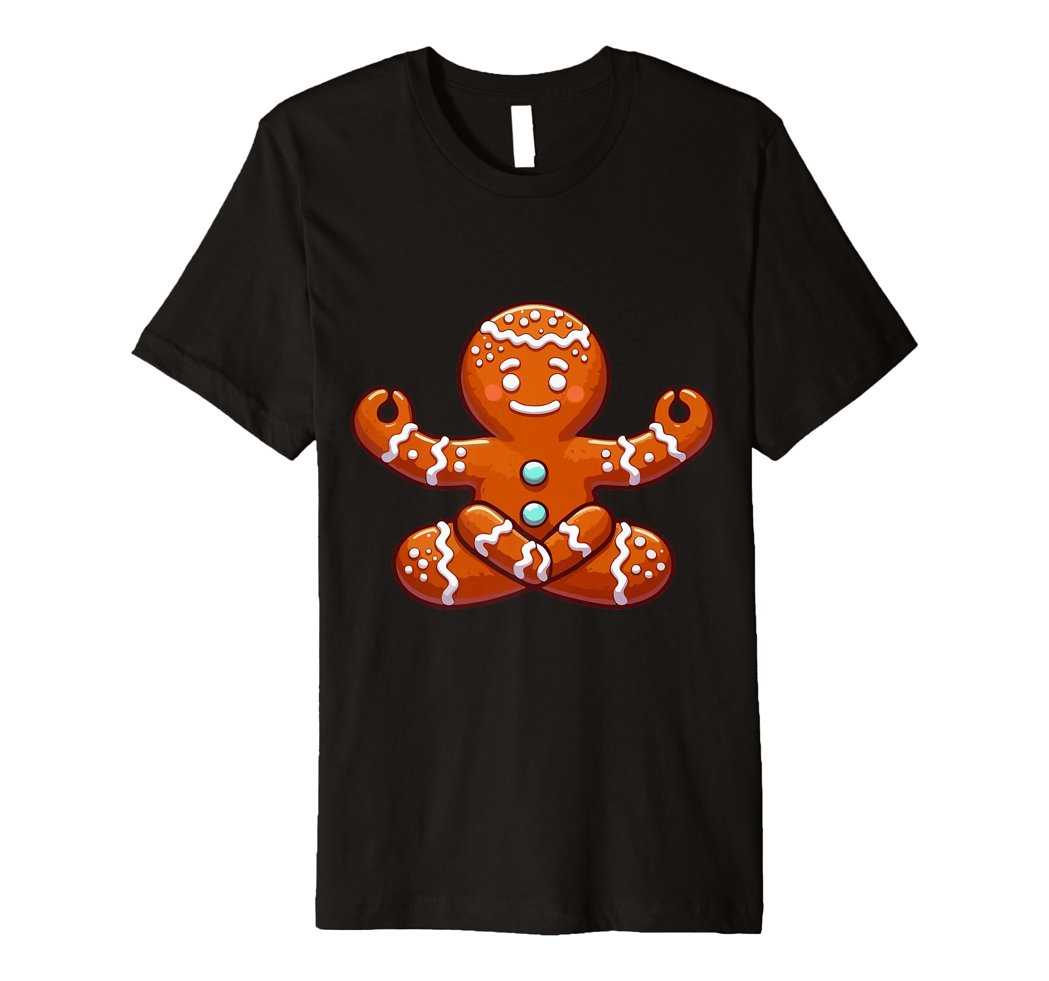 Meditation Gingerbread Yoga Pose T-Shirt - Streetwear Style Unisex - T-Shirt, Sweatshirt, Hoodie