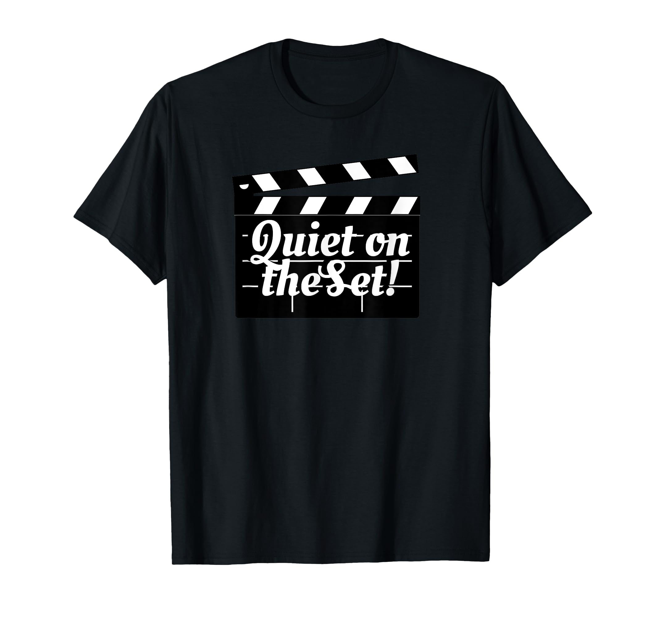 Quiet Set Movie Film Clapperboard T-Shirt - Trendy Graphic Men Women - T-Shirt, Sweatshirt, Hoodie