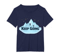 Keep Going Motivational Mountain T-Shirt - Custom Art Print for Adults - T-Shirt, Sweatshirt, Hoodie