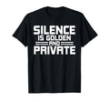 Antisocial Silence Is Golden And T-Shirt - Aesthetic Graphic Men Women - T-Shirt, Sweatshirt, Hoodie