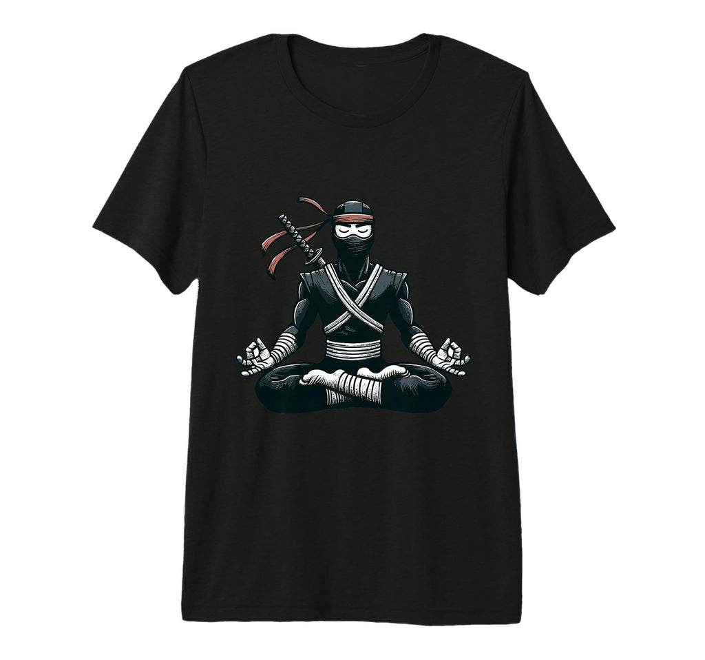 Meditation Ninja Yoga Pose Relaxing T-Shirt - Fun Novelty Design Men Women - T-Shirt, Sweatshirt, Hoodie