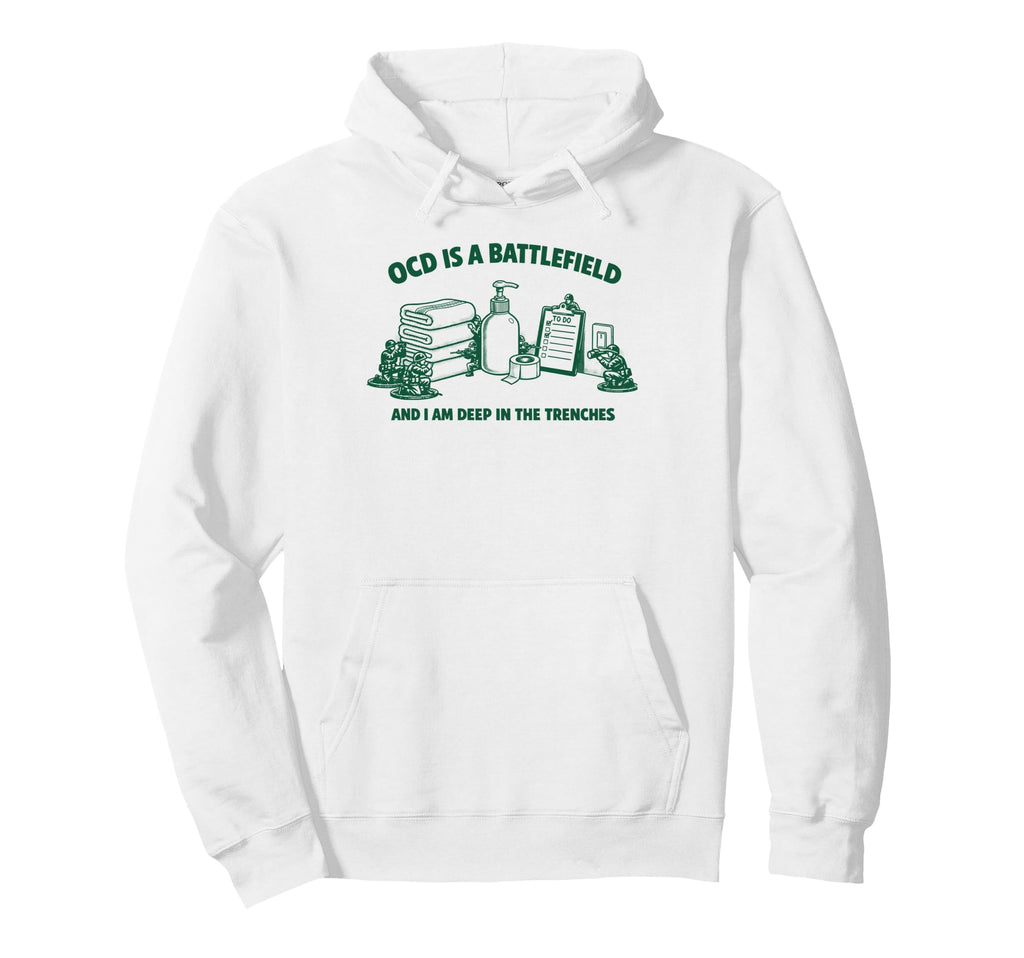 Mental Health Meme Im Deep Trenches Hoodie - Minimalist Print Men Women - T-Shirt, Sweatshirt, Hoodie