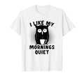 Coffee And Silence Keep Me Going Owl T-Shirt - Trendy Graphic for Adults - T-Shirt, Sweatshirt, Hoodie