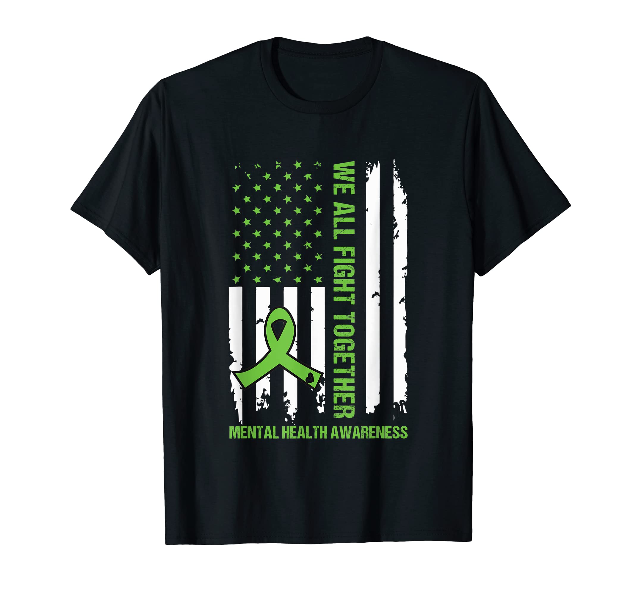 We All Fight Together Usa Flag T-Shirt - Aesthetic Graphic for Adults - T-Shirt, Sweatshirt, Hoodie