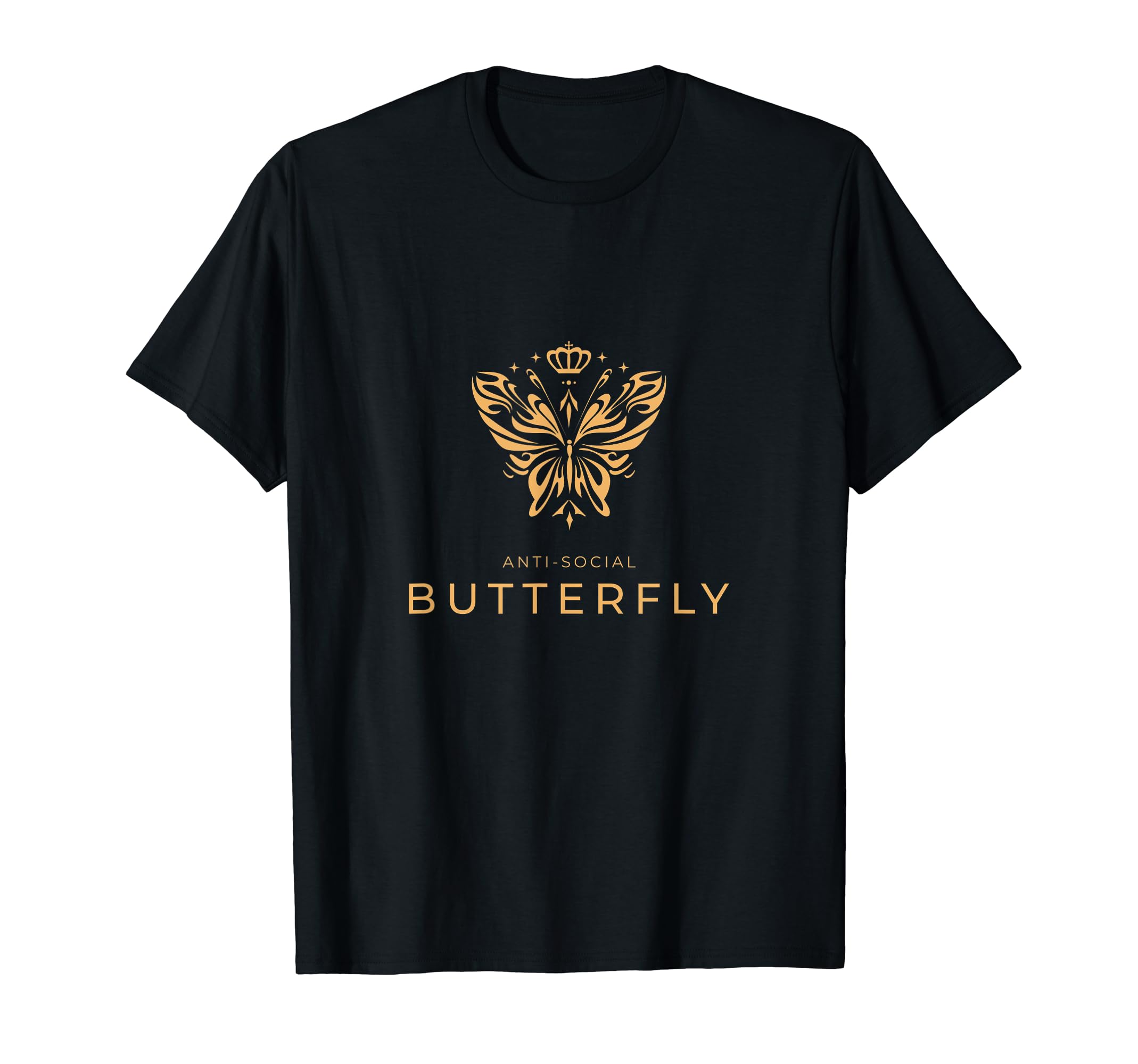 Anti Social Butterfly Sweet Introverts T-Shirt - Fun Novelty Design Unisex - T-Shirt, Sweatshirt, Hoodie