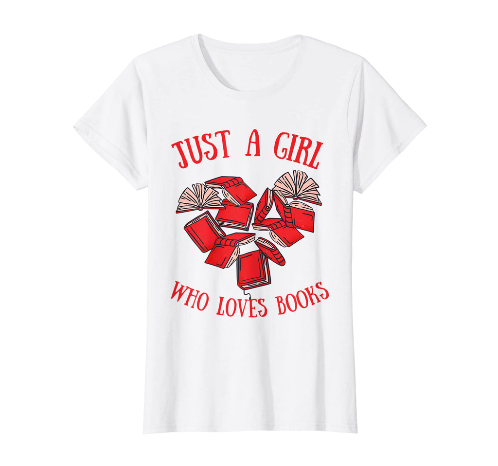 Womens Just Who Loves Books Bookworm T-Shirt - Fun Novelty Design Unisex - T-Shirt, Sweatshirt, Hoodie