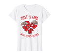 Womens Just Who Loves Books Bookworm T-Shirt - Fun Novelty Design Unisex - T-Shirt, Sweatshirt, Hoodie