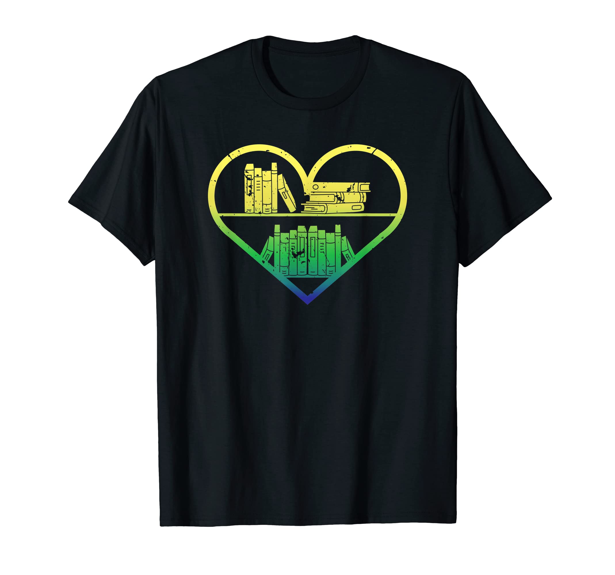 Book Lover Nerd Reader Heart T-Shirt - Minimalist Print Men Women - T-Shirt, Sweatshirt, Hoodie