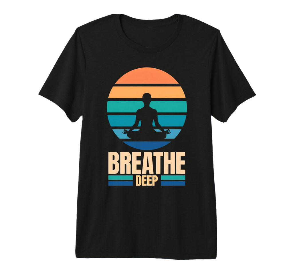 Breathe Deep Meditation Tri Blend T-Shirt - Graphic Print for Adults - T-Shirt, Sweatshirt, Hoodie