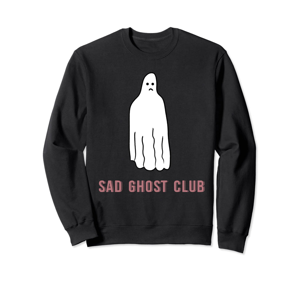 Depression Support Sad Ghost Mental Sweatshirt - Graphic Print for Adults - T-Shirt, Sweatshirt, Hoodie