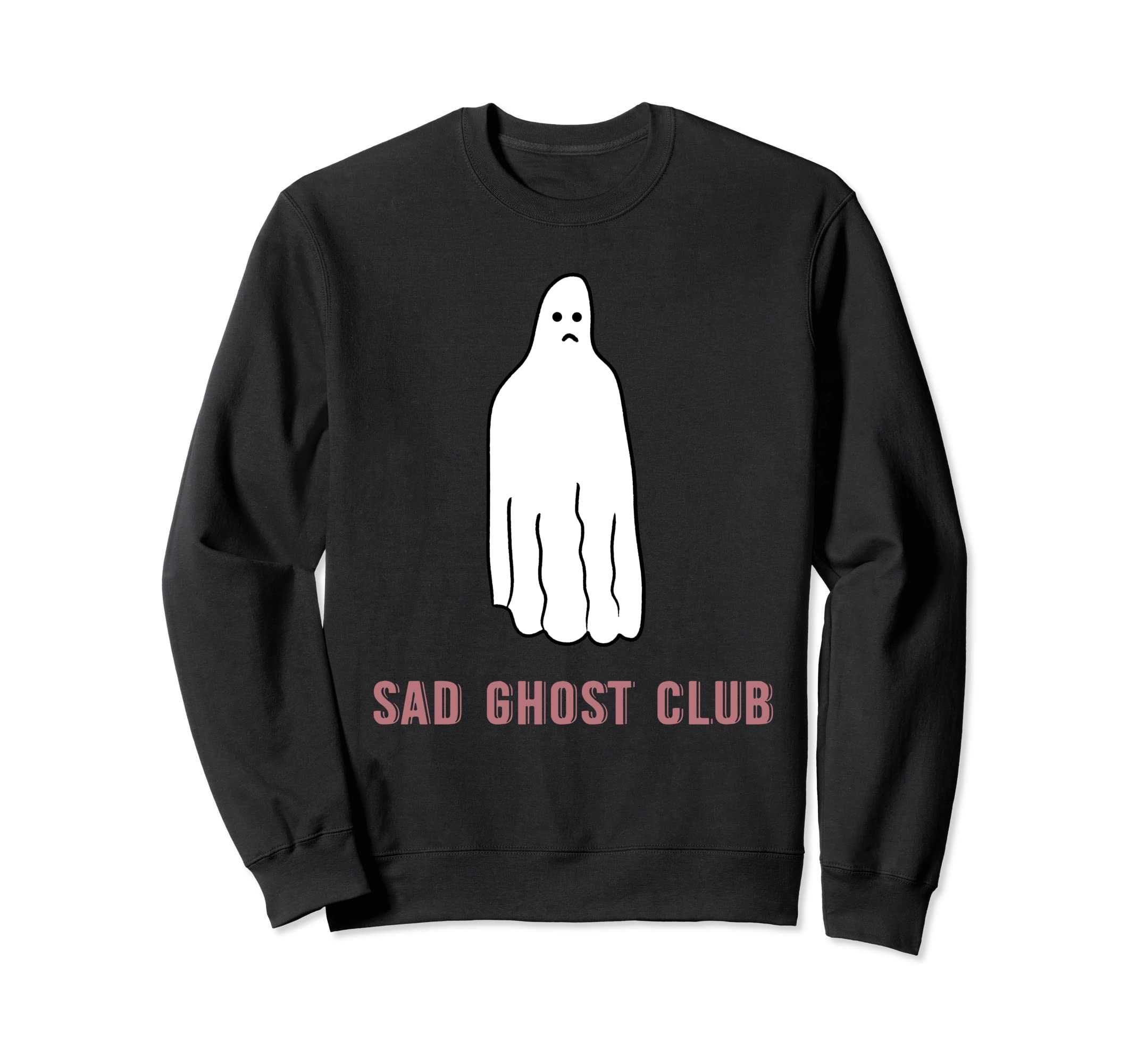 Depression Support Sad Ghost Mental Sweatshirt - Graphic Print for Adults - T-Shirt, Sweatshirt, Hoodie