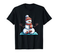 Meditation Snowman Yoga Pose Relaxing T-Shirt - Custom Art Print Men Women - T-Shirt, Sweatshirt, Hoodie