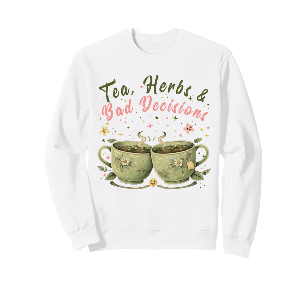 Funny Wellness Vibes Aesthetic Tea Sweatshirt - Graphic Print Men Women - T-Shirt, Sweatshirt, Hoodie