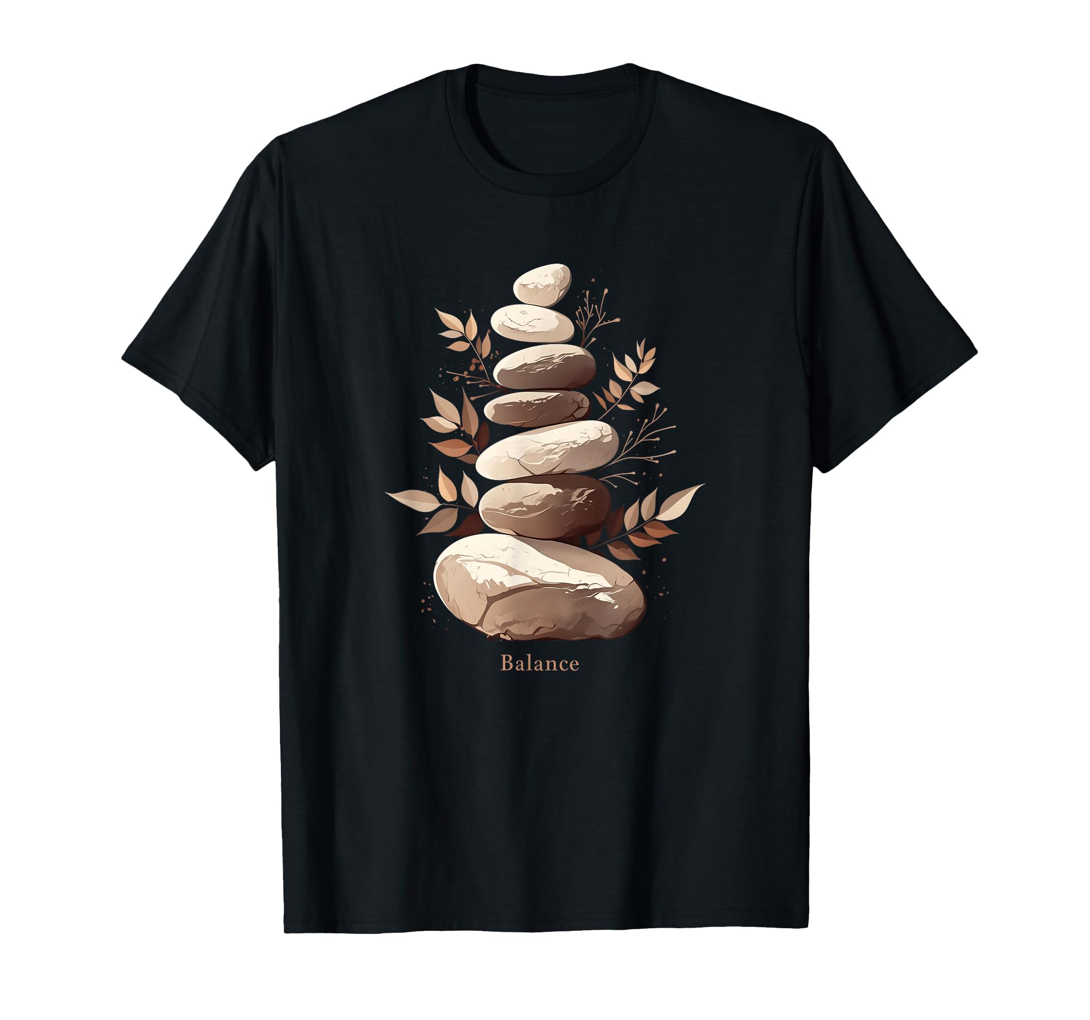 Zen Balancing Stones Art Mindfulness And T-Shirt - Graphic Print Unisex - T-Shirt, Sweatshirt, Hoodie