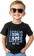 Jesus Shirt for Kids Girls Boys Jesus Loves You Christian Easter T-Shirts Funny God Short Sleeve Tops Graphic Tee 2-8 Years - T-Shirt, Sweatshirt, Hoodie