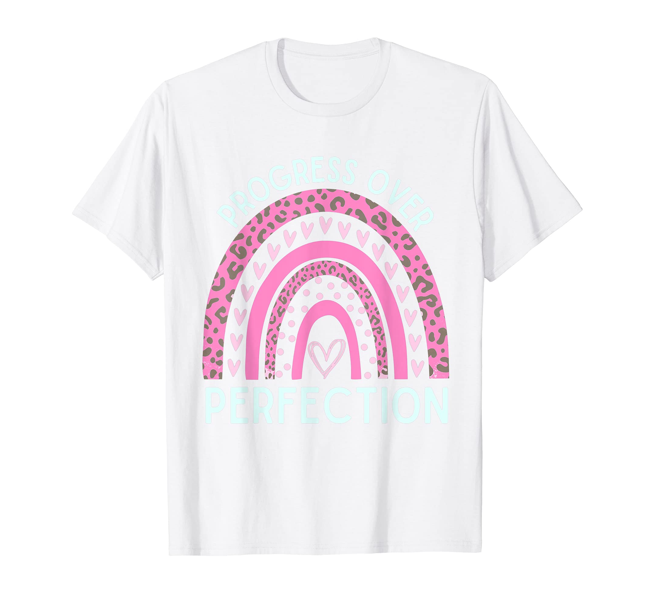 Progress Over Perfection Motivational Back T-Shirt - Unique Graphic Unisex - T-Shirt, Sweatshirt, Hoodie