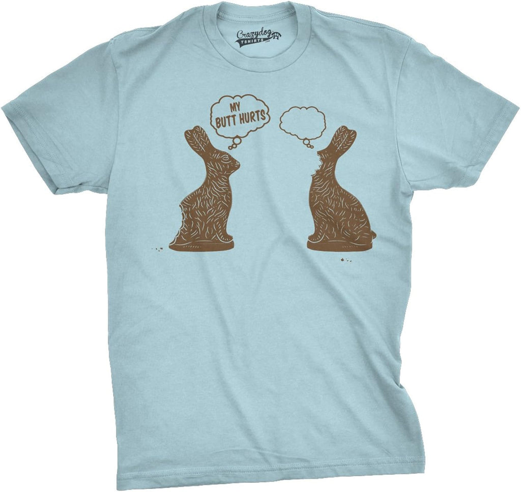 Mens Faceless Chocolate Bunny Funny Half Eaten Easter Gift Adult Gift T Shirt Unisex T-shirt, Sweatshirt, Hoodie, Long Sleeve Tee - T-Shirt, Sweatshirt, Hoodie