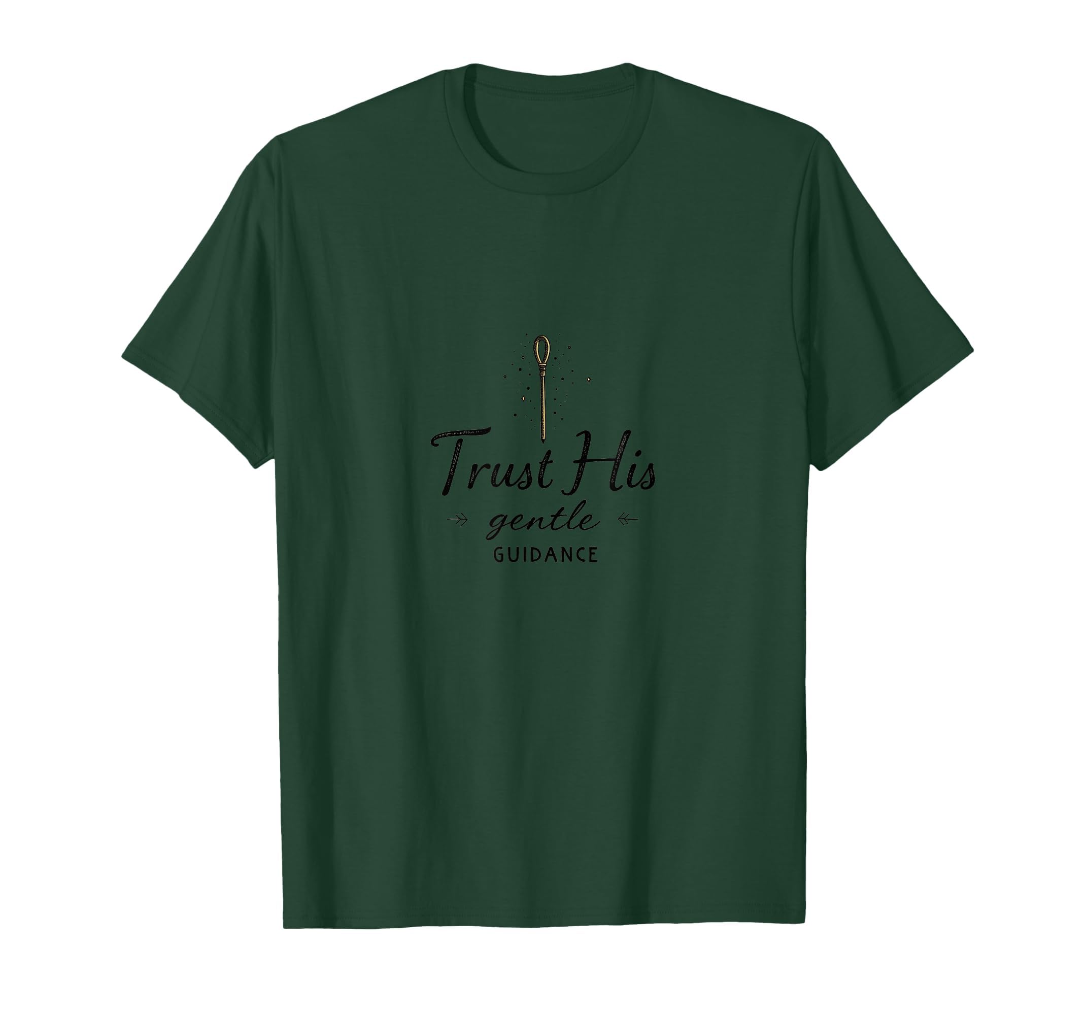 Trust His Gentle Guidance Christian Faith T-Shirt - Custom Art Print Unisex - T-Shirt, Sweatshirt, Hoodie