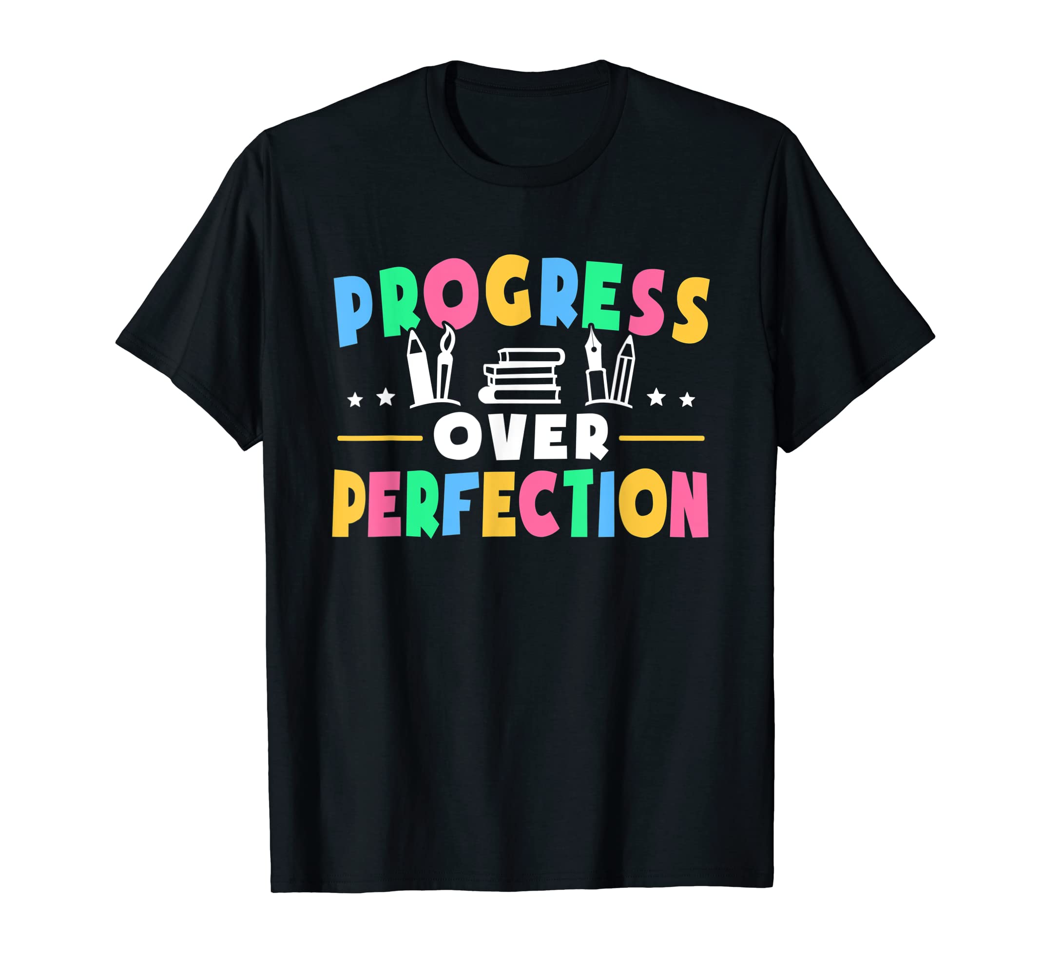 Progress Over Perfection Ell English T-Shirt - Novelty Apparel Unisex - T-Shirt, Sweatshirt, Hoodie