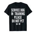 Service Dog Do Not Pet Training T-Shirt - Aesthetic Graphic Men Women - T-Shirt, Sweatshirt, Hoodie