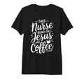 This Nurse Runs Jesus And Coffee T-Shirt - Aesthetic Graphic Unisex - T-Shirt, Sweatshirt, Hoodie