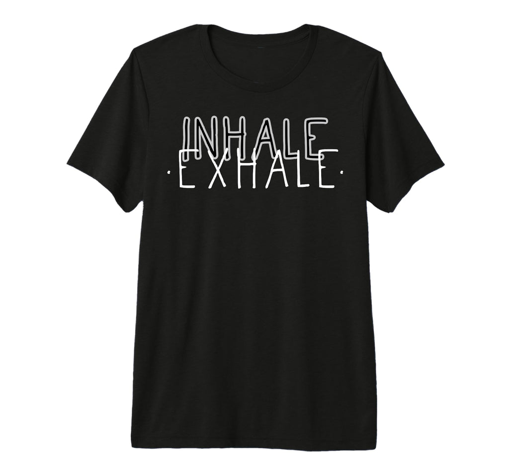 Inhale Exhale Mindfulness Meditation T-Shirt - Aesthetic Graphic Men Women - T-Shirt, Sweatshirt, Hoodie