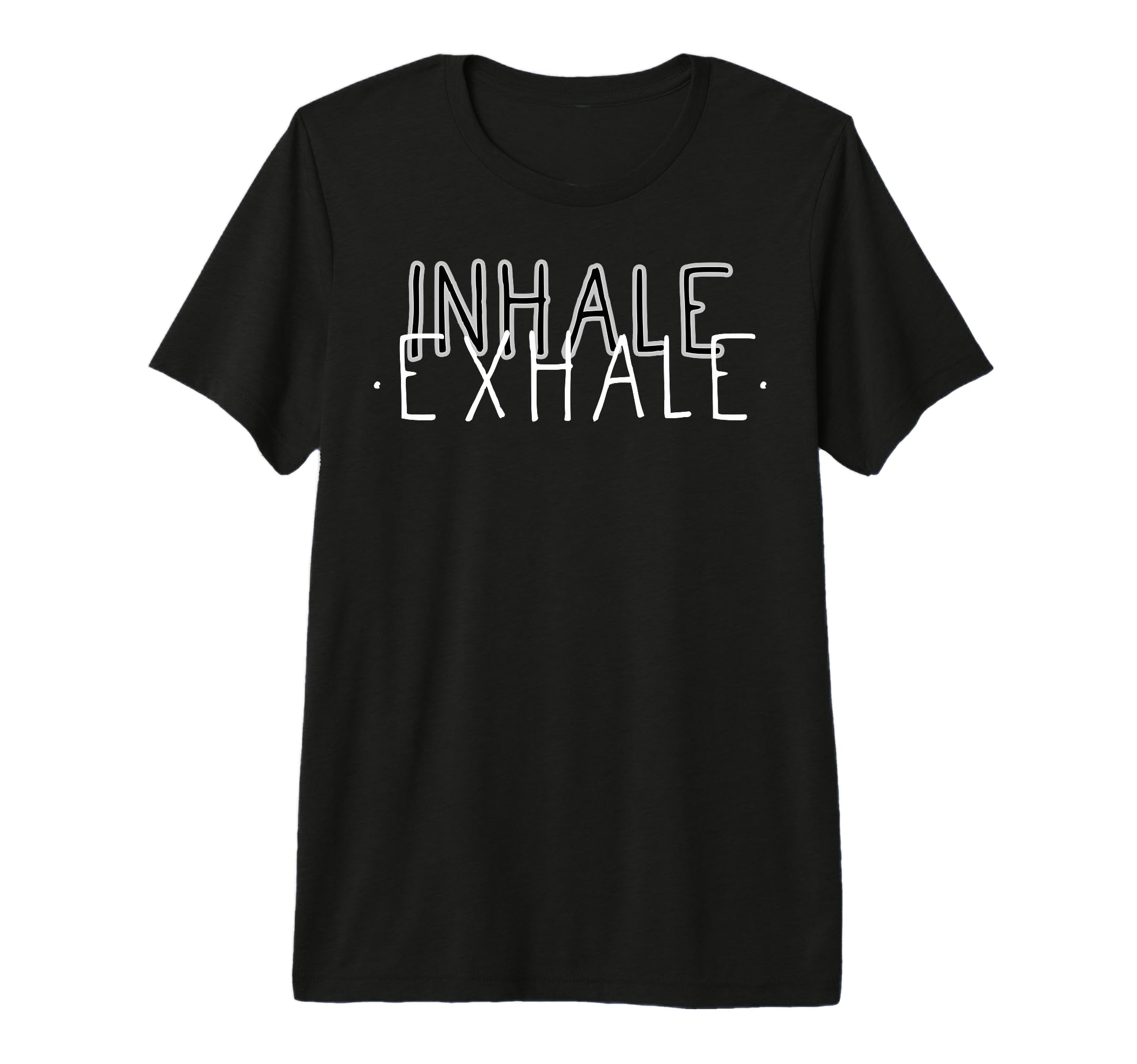 Inhale Exhale Mindfulness Meditation T-Shirt - Aesthetic Graphic Men Women - T-Shirt, Sweatshirt, Hoodie