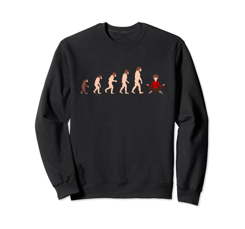 Theory Evolution Meditation Funny Sweatshirt - Streetwear Style for Adults - T-Shirt, Sweatshirt, Hoodie