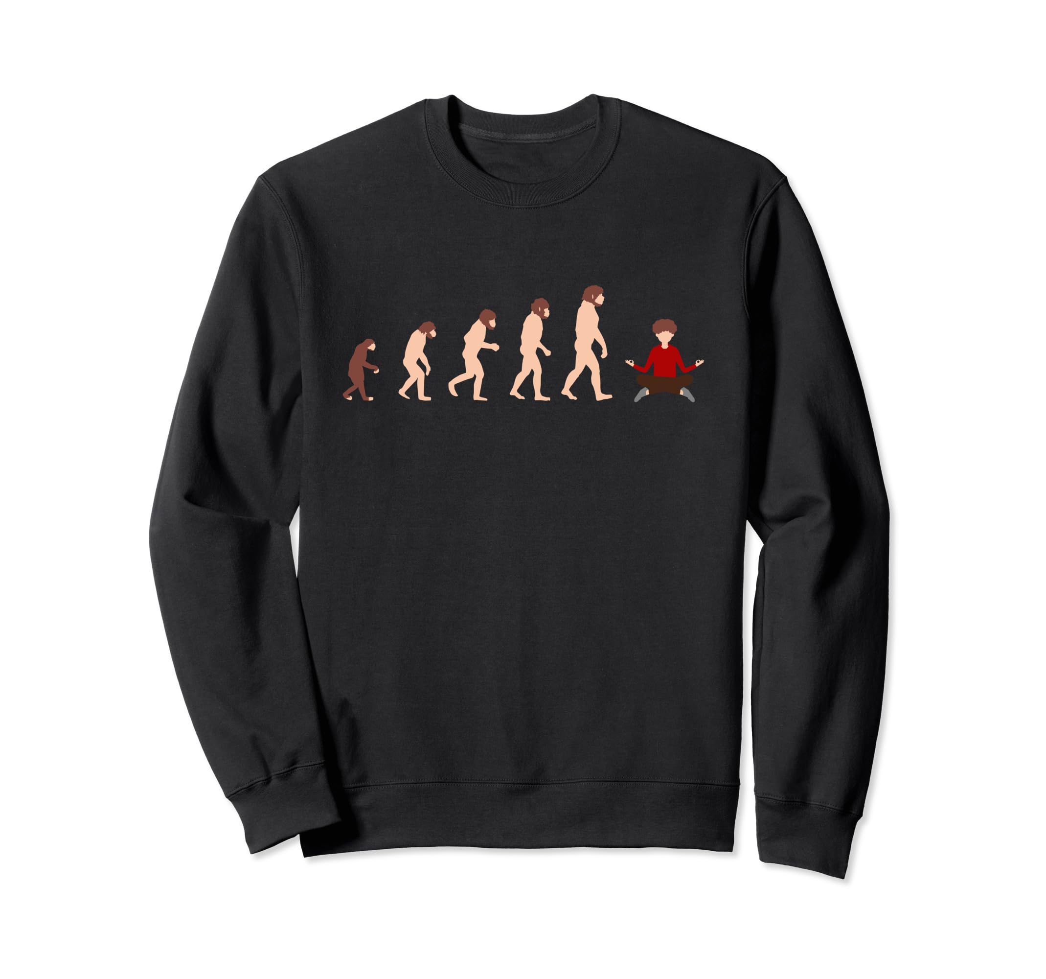 Theory Evolution Meditation Funny Sweatshirt - Streetwear Style for Adults - T-Shirt, Sweatshirt, Hoodie