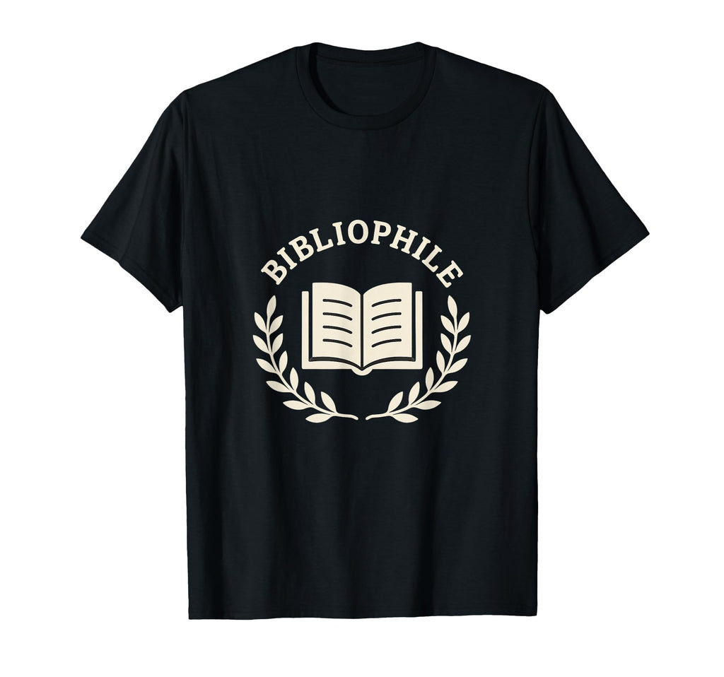 Minimalist Bibliophile Laurel Wreath T-Shirt - Minimalist Print for Adults - T-Shirt, Sweatshirt, Hoodie