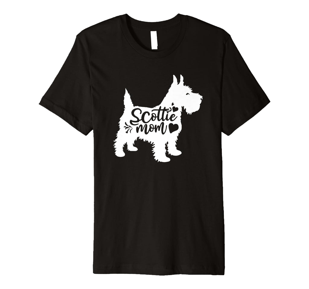 Scottie Mom Womens Scottish Terrier Dog T-Shirt - Trendy Graphic Men Women - T-Shirt, Sweatshirt, Hoodie