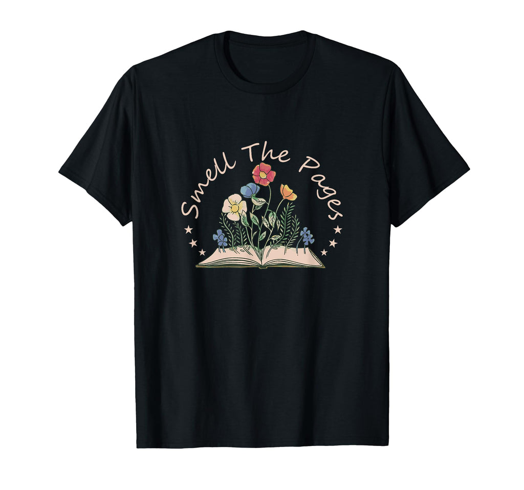 Smell Pages Literature Books Reading T-Shirt - Minimalist Print Unisex - T-Shirt, Sweatshirt, Hoodie