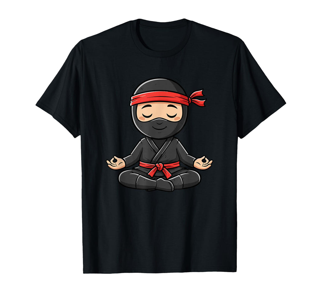 Meditation Ninja Yoga Mindfulness T-Shirt - Trendy Graphic Men Women - T-Shirt, Sweatshirt, Hoodie