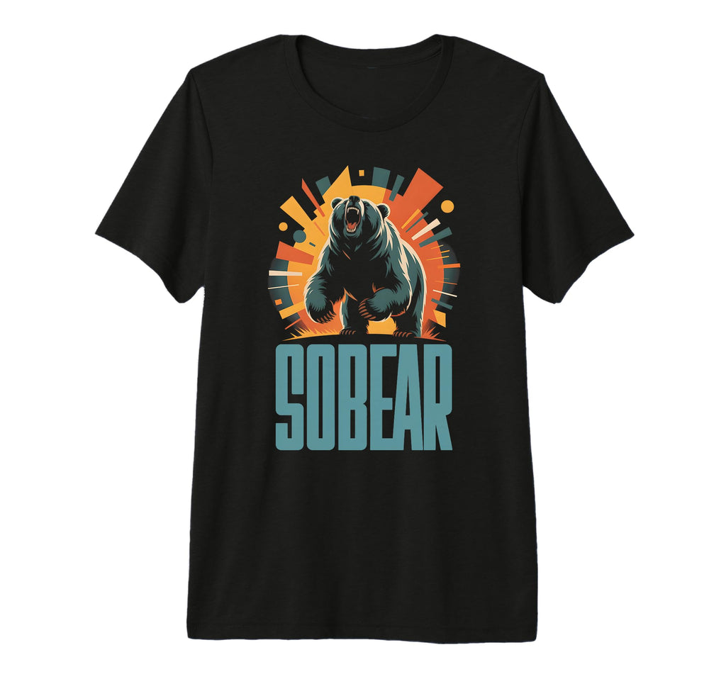 Sobear Bear Sober Sobriety Matters Aa T-Shirt - Trendy Graphic for Adults - T-Shirt, Sweatshirt, Hoodie