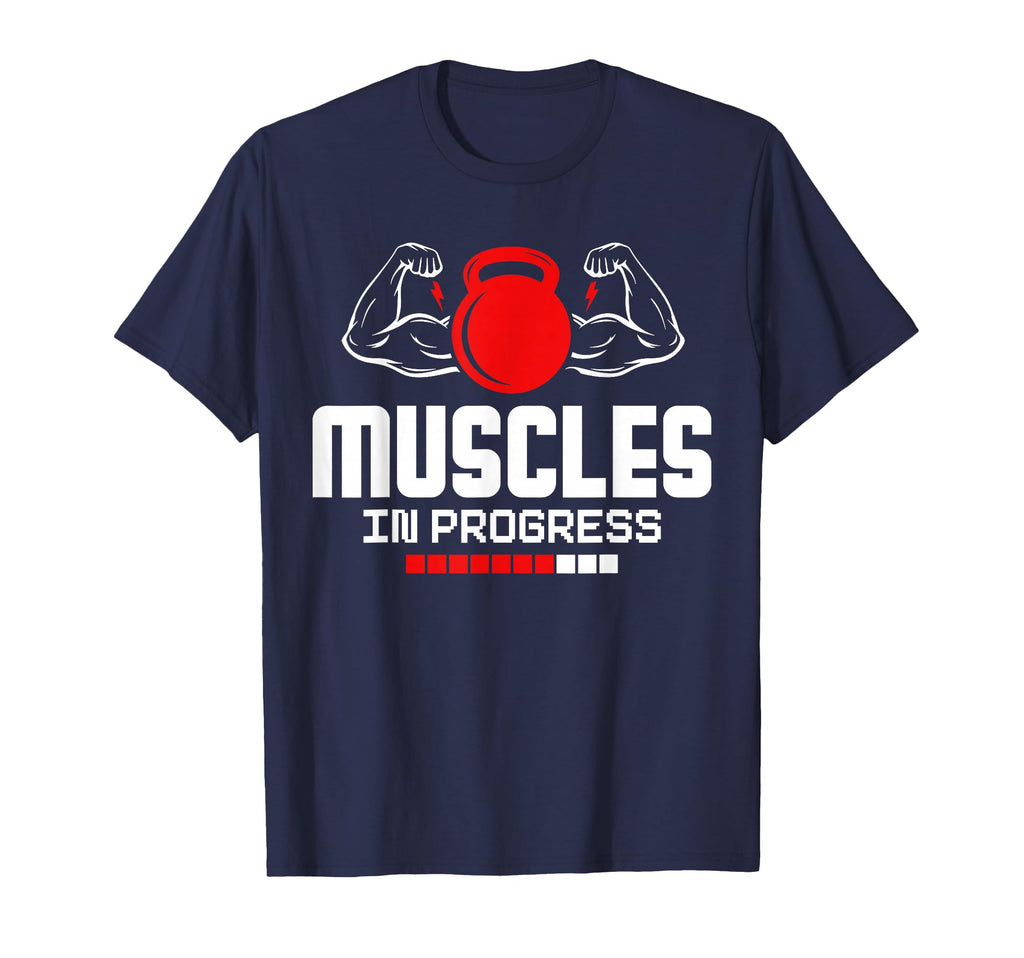 Muscles Progress Gym Motivation T-Shirt - Minimalist Print for Adults - T-Shirt, Sweatshirt, Hoodie
