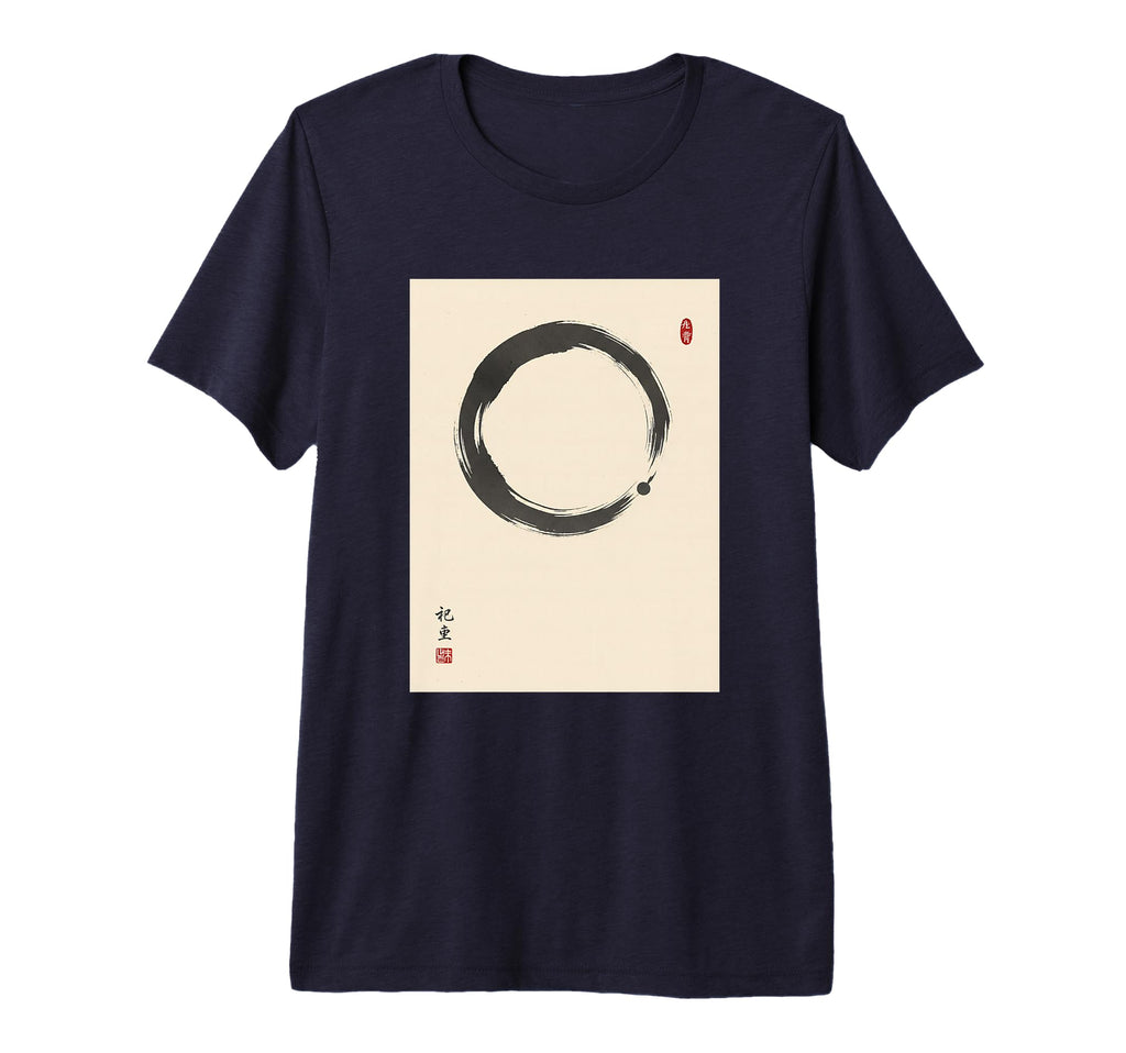 Enso Circle Zen Buddhism Minimalist T-Shirt - Graphic Print Unisex - T-Shirt, Sweatshirt, Hoodie
