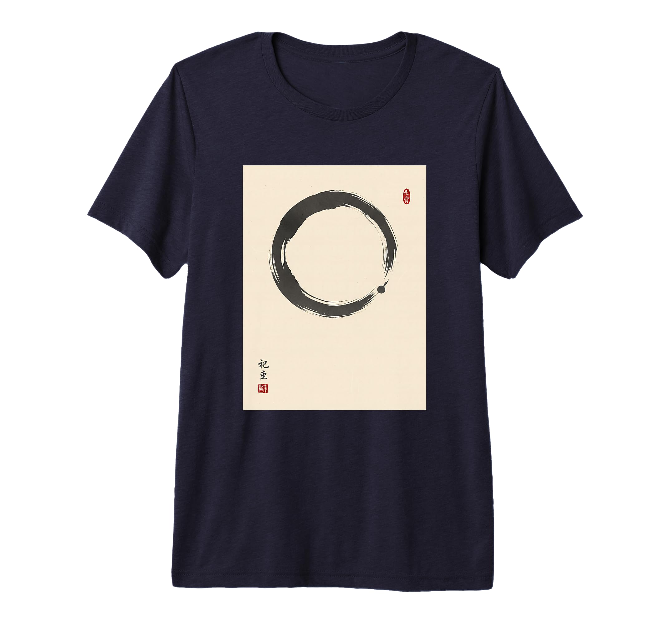Enso Circle Zen Buddhism Minimalist T-Shirt - Graphic Print Unisex - T-Shirt, Sweatshirt, Hoodie