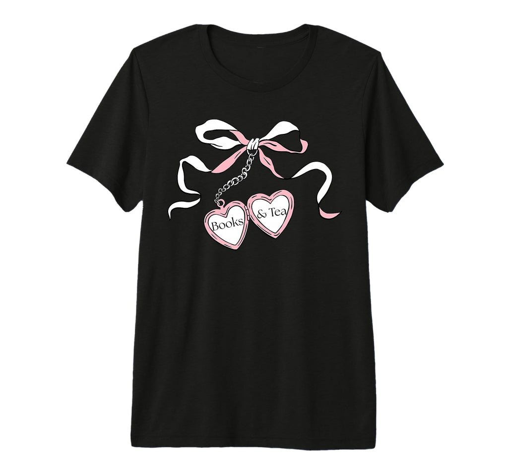 Locket Art Book And Tea Lover Tri T-Shirt - Casual Everyday Wear Men Women - T-Shirt, Sweatshirt, Hoodie