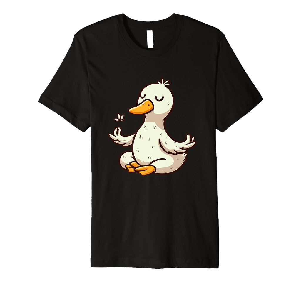 Meditation Duck Yoga Pose Relaxing Animal T-Shirt - Novelty Apparel Unisex - T-Shirt, Sweatshirt, Hoodie