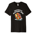 Funny Emotional Support Hot Dog Cartoon T-Shirt - Unique Graphic Men Women - T-Shirt, Sweatshirt, Hoodie
