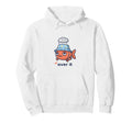 Over It Fish Funny Low Social Battery Hoodie - Minimalist Print Unisex - T-Shirt, Sweatshirt, Hoodie