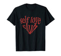 Self Love Club Heart T-Shirt - Minimalist Print Unisex - T-Shirt, Sweatshirt, Hoodie