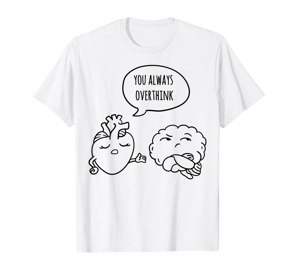Overthinker Cartoon T-Shirt - Unique Graphic Men Women - T-Shirt, Sweatshirt, Hoodie